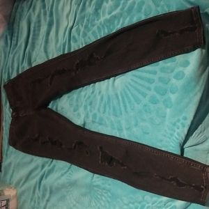 Hollister black skinny jeans